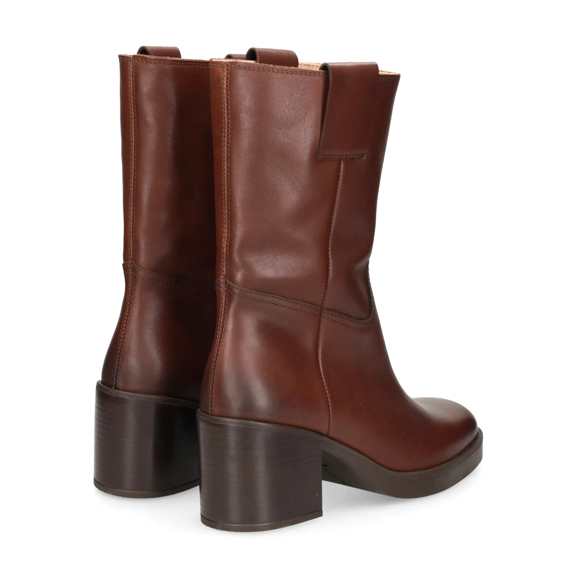 UNISA Botas con tacón de Mujer JULEN_BNA MID BROWN