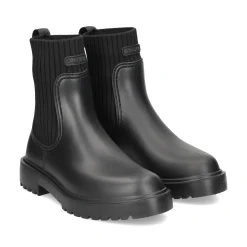 UNISA Botines con tacón de Mujer FAYNAR_RIB NEGRO