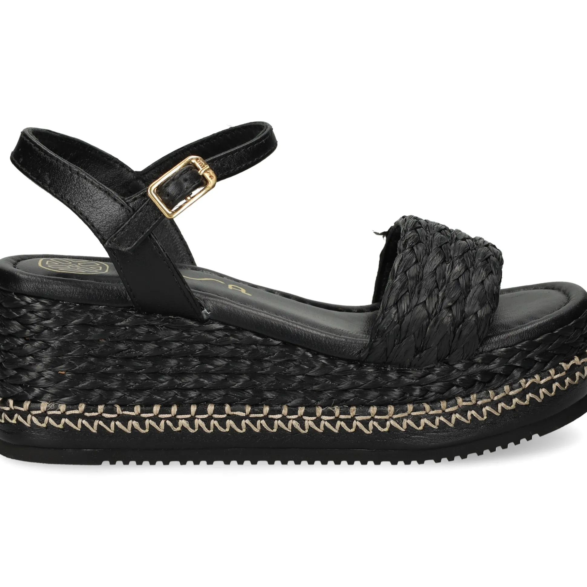 UNISA Sandalias con plataforma de Mujer KEBEC_25_GRA NEGRO