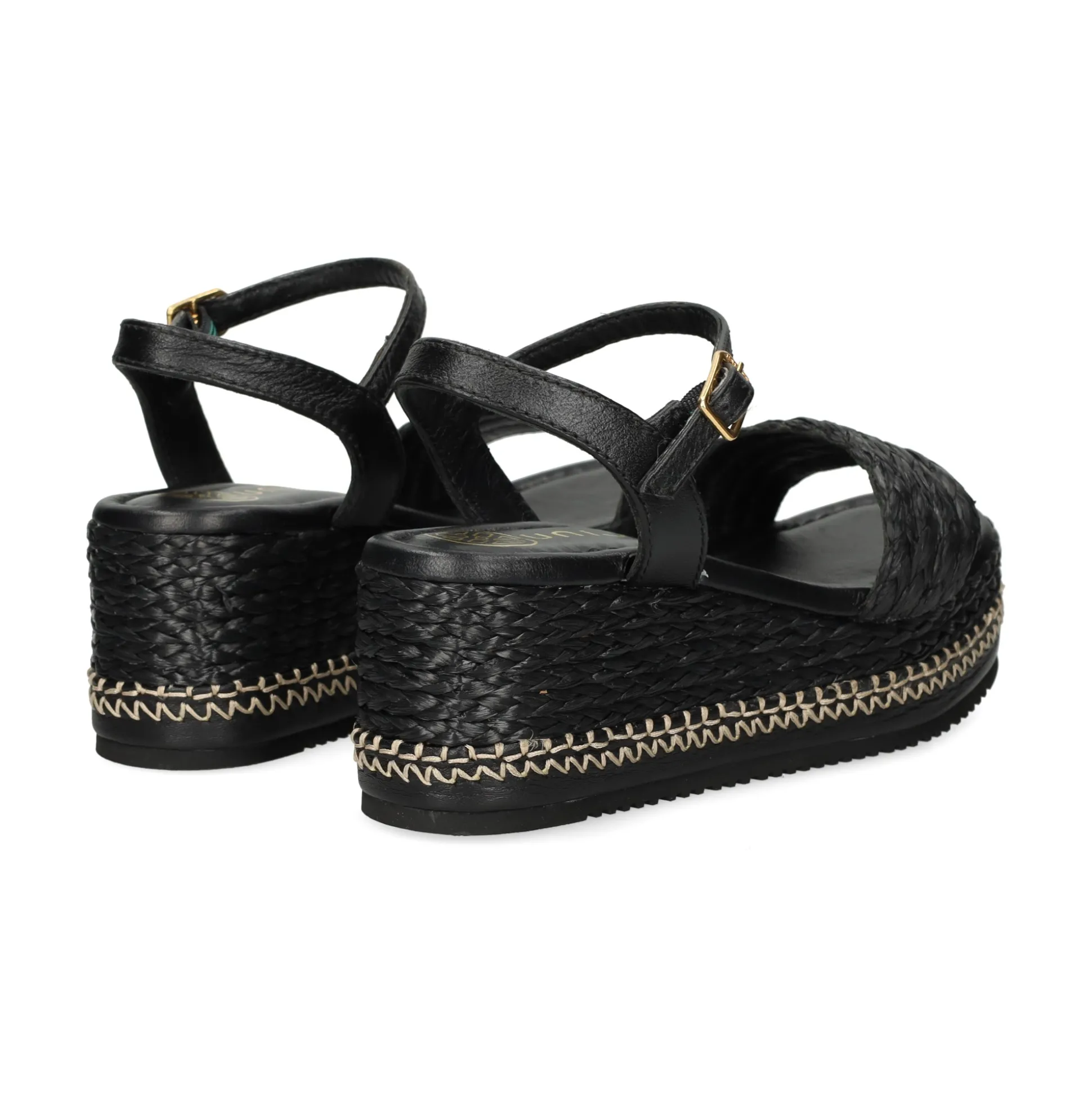 UNISA Sandalias con plataforma de Mujer KEBEC_25_GRA NEGRO