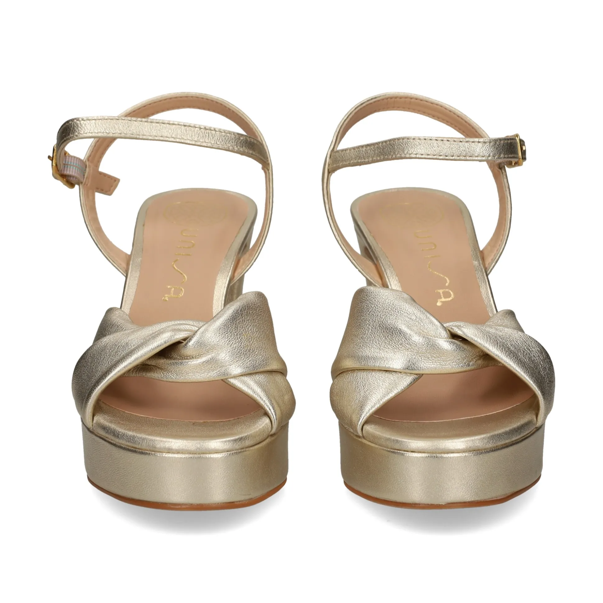 UNISA Sandalias con plataforma de Mujer ONOA_25_LMT PLATINO