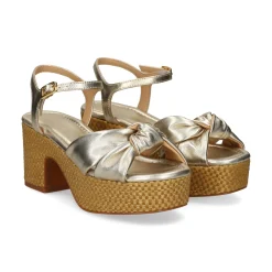 UNISA Sandalias con plataforma de Mujer KALEA_LMT PLATINO