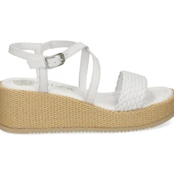 UNISA Sandalias con plataforma de Mujer KALION_GRA BLANCO