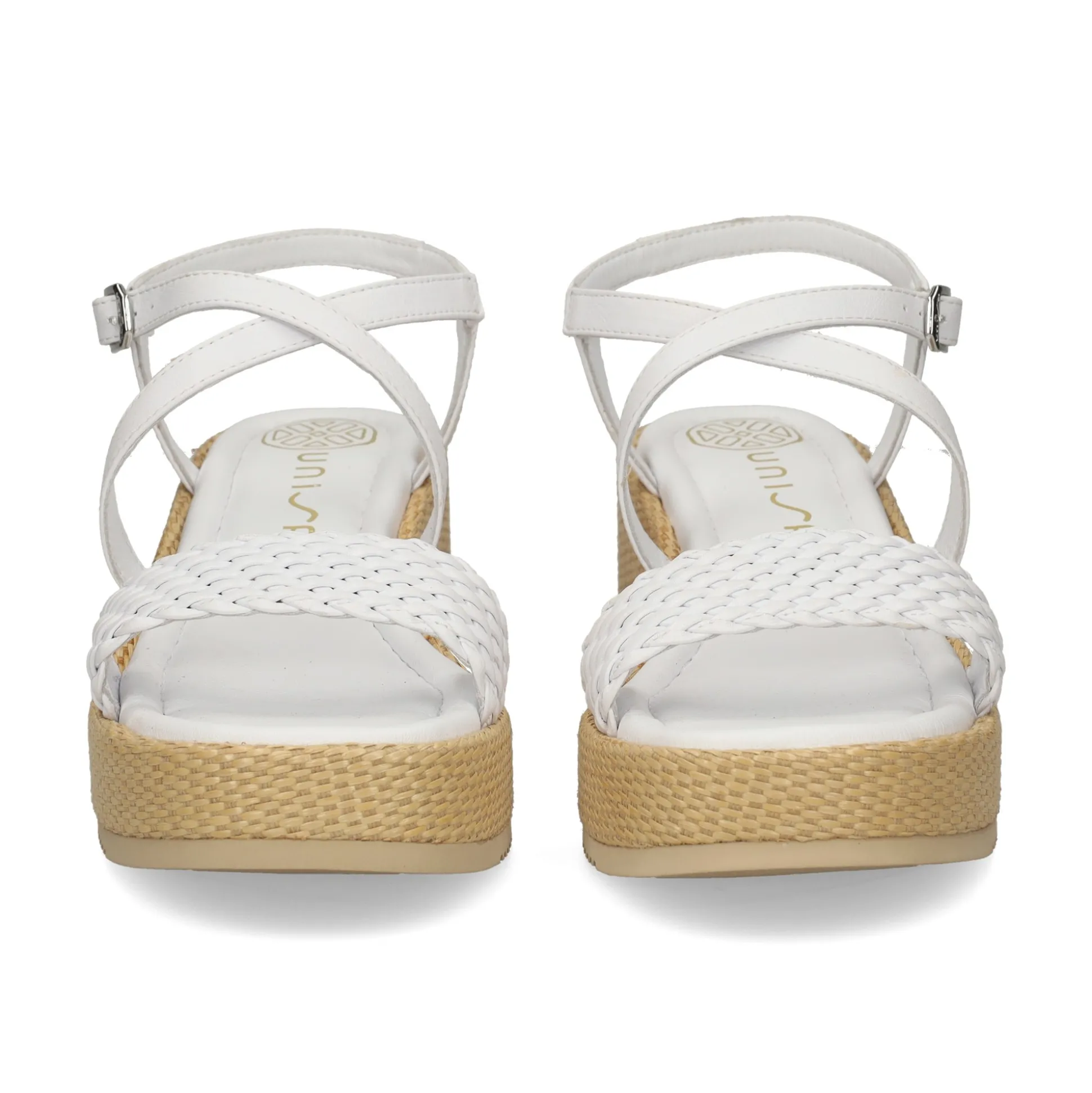UNISA Sandalias con plataforma de Mujer KALION_GRA BLANCO