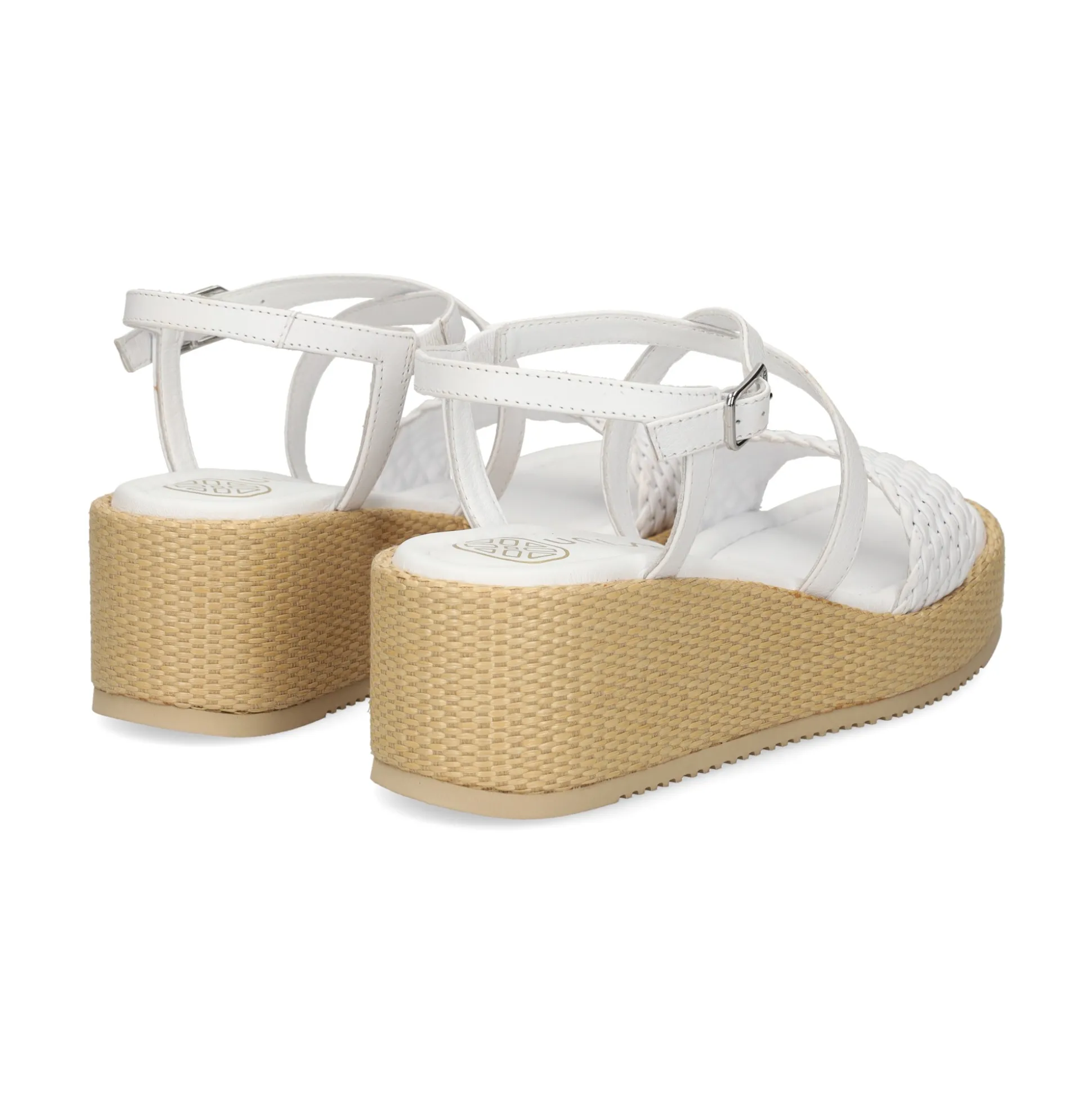 UNISA Sandalias con plataforma de Mujer KALION_GRA BLANCO