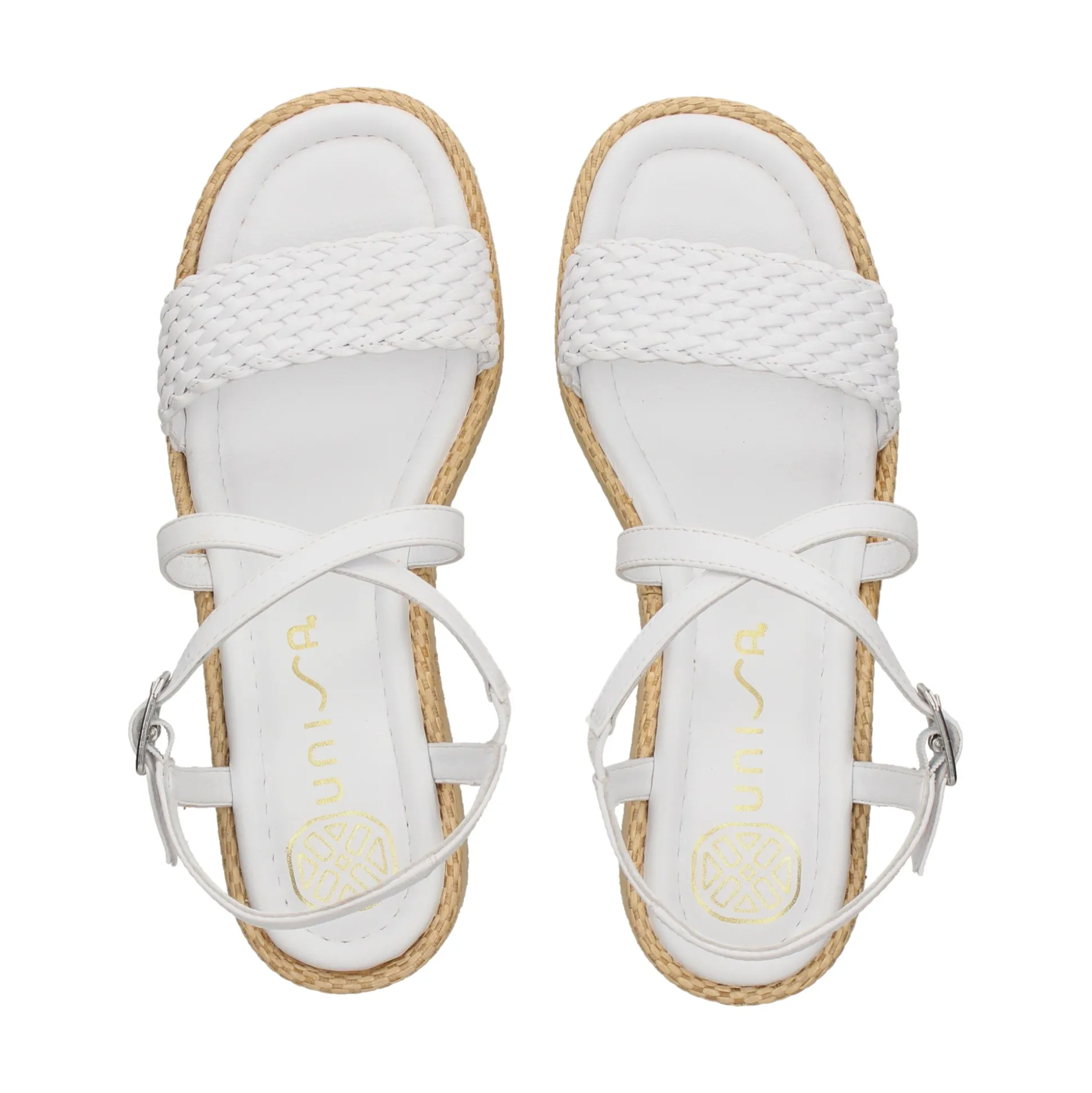 UNISA Sandalias con plataforma de Mujer KALION_GRA BLANCO
