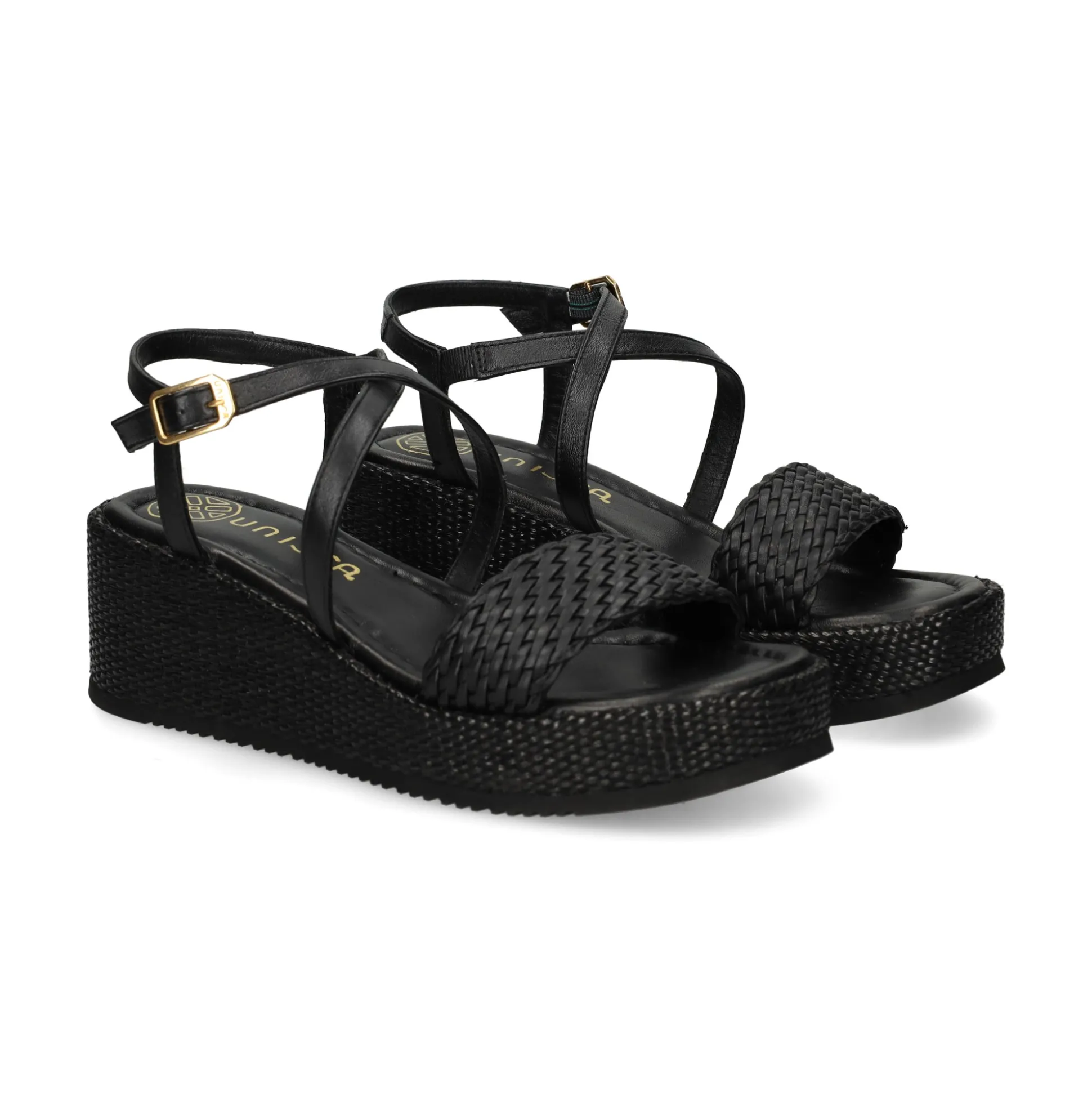 UNISA Sandalias con plataforma de Mujer KALION_GRA NEGRO