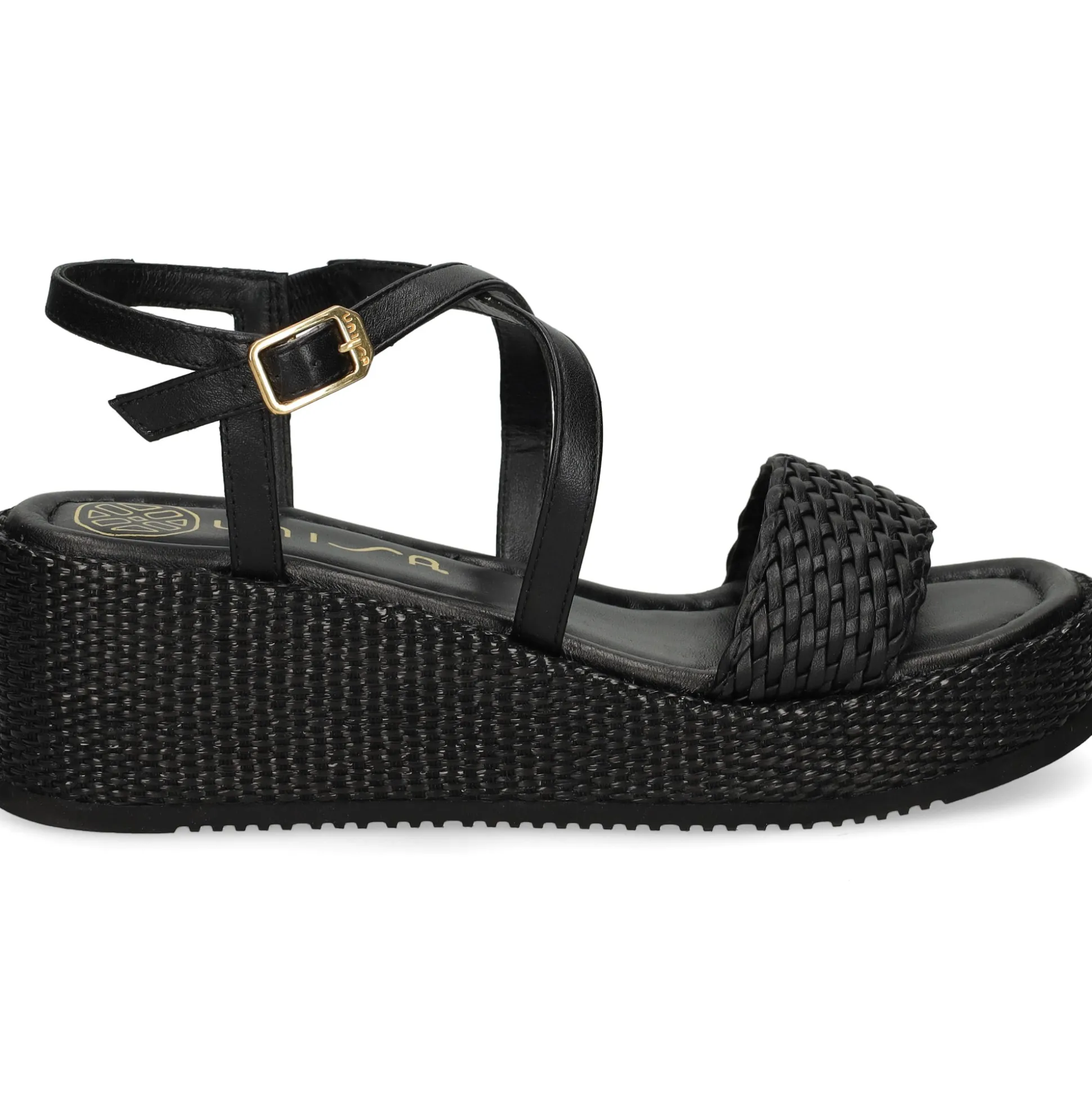 UNISA Sandalias con plataforma de Mujer KALION_GRA NEGRO