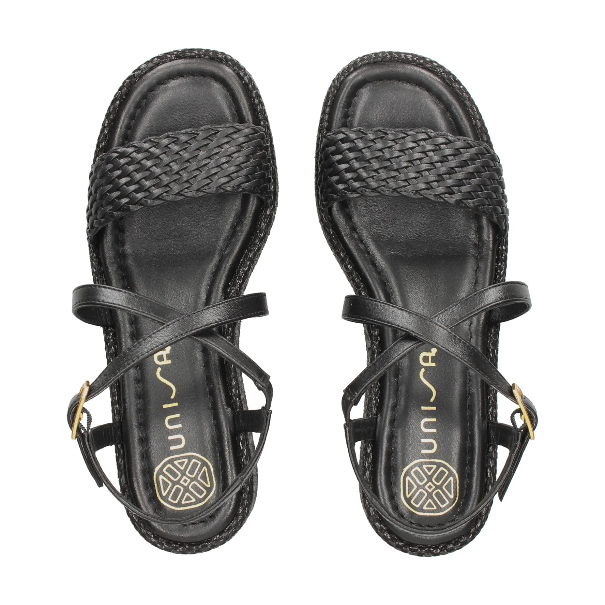 UNISA Sandalias con plataforma de Mujer KALION_GRA NEGRO