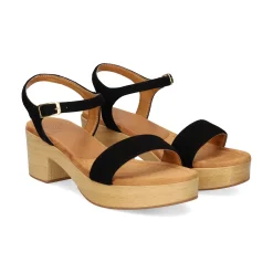 UNISA Sandalias con plataforma de Mujer IRITA_24_KS NEGRO