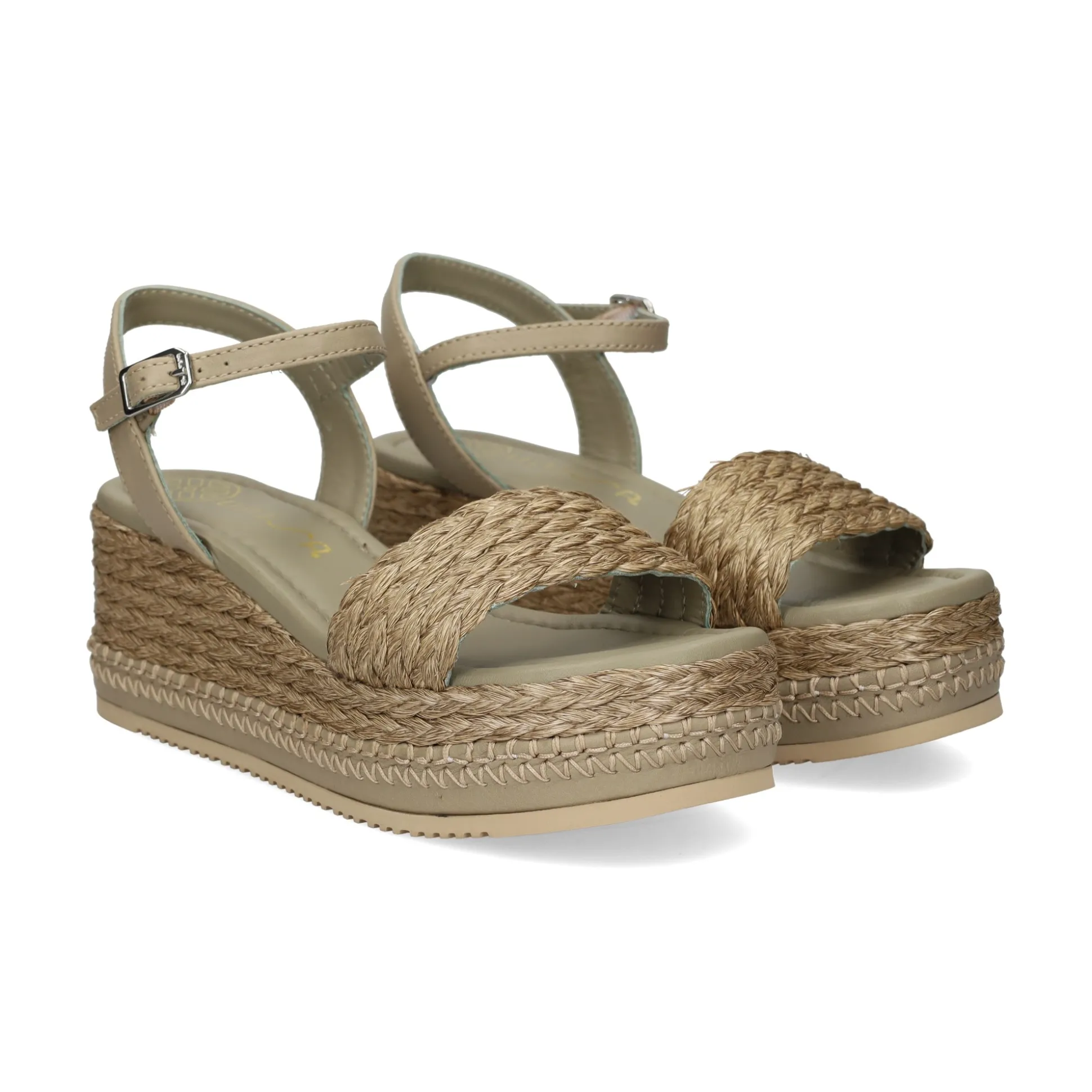 UNISA Sandalias con plataforma de Mujer KEBEC_25_GRA Matcha