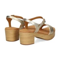 UNISA Sandalias con plataforma de Mujer IRITA_25_LMT PLATINO