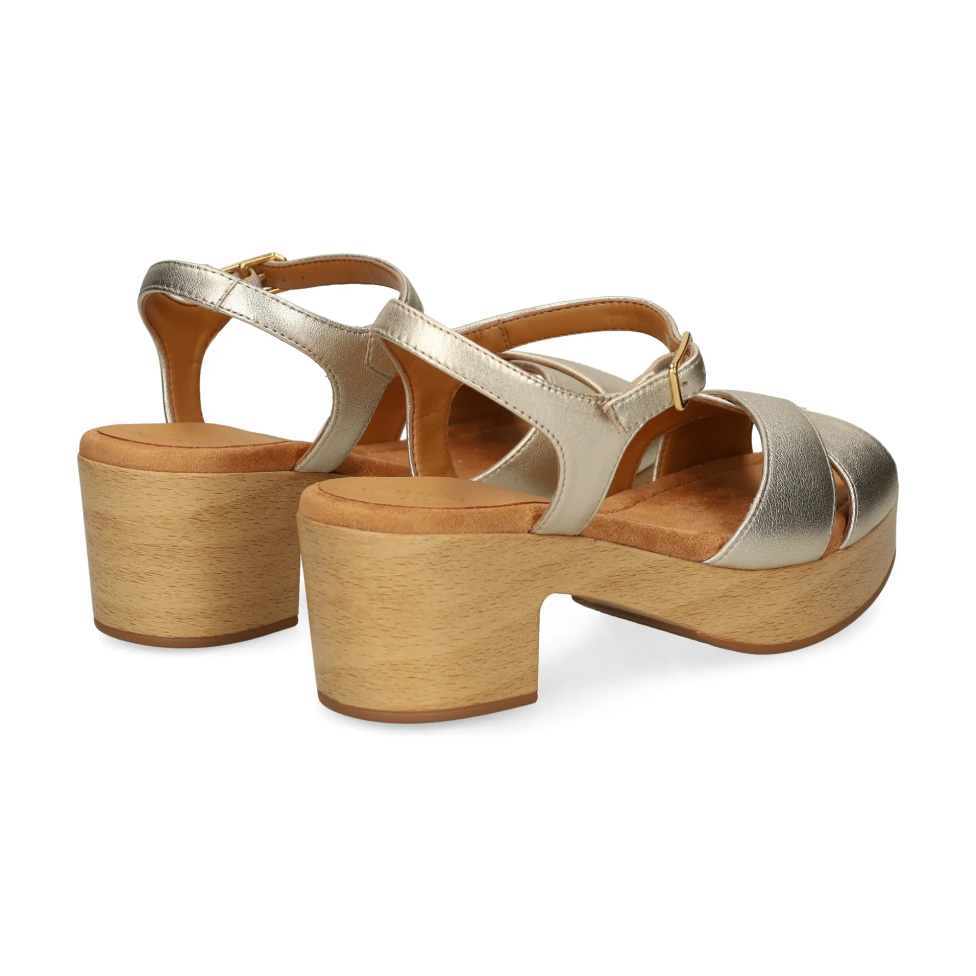 UNISA Sandalias con plataforma de Mujer IRAM_25_LMT PLATINO