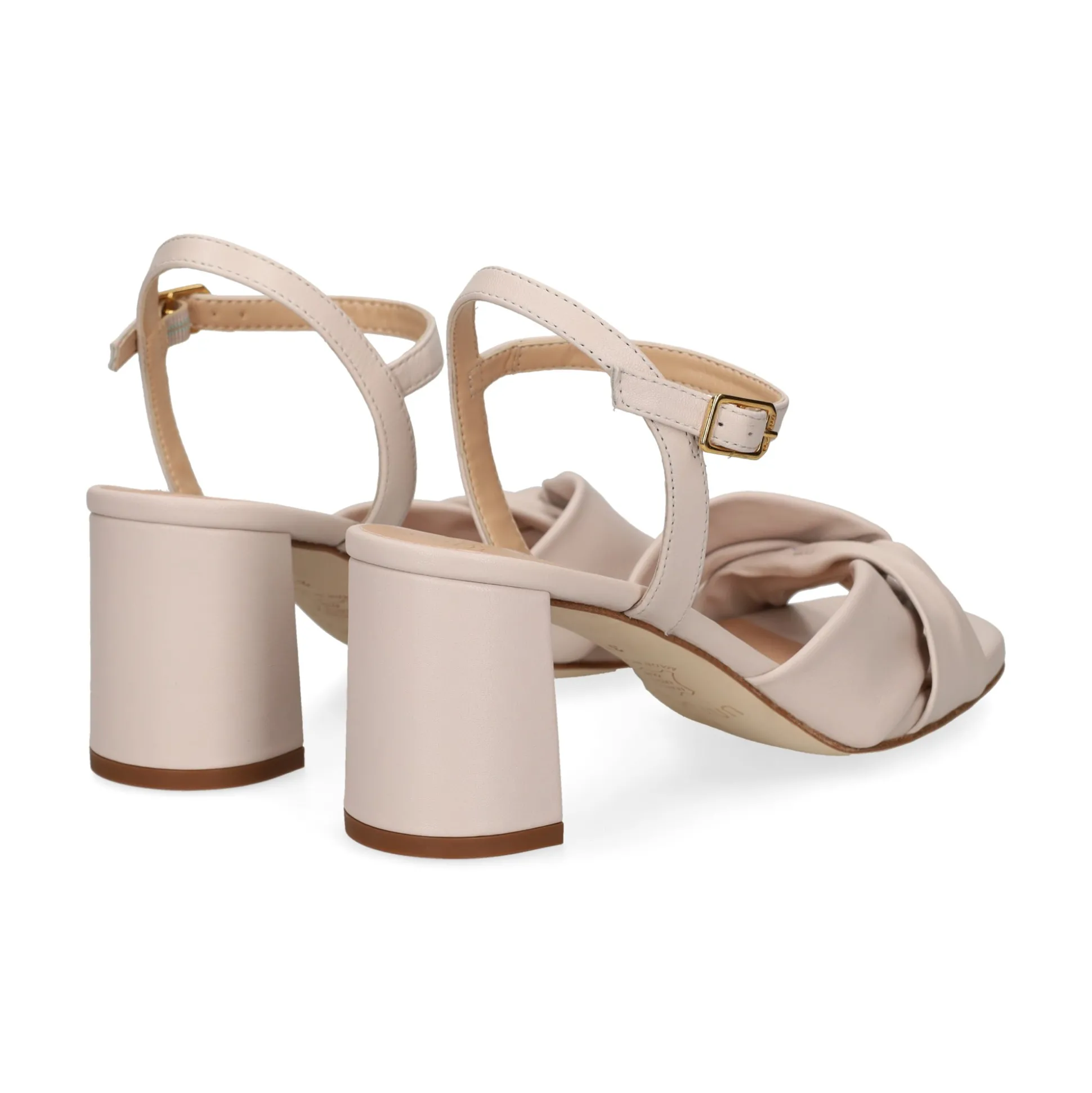 UNISA Sandalias con tacón de Mujer MEDWAY_NTO MARFIL