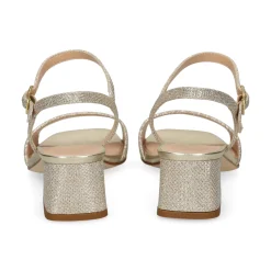 UNISA Sandalias con tacón de Mujer KIRK_24_EV PLATINO