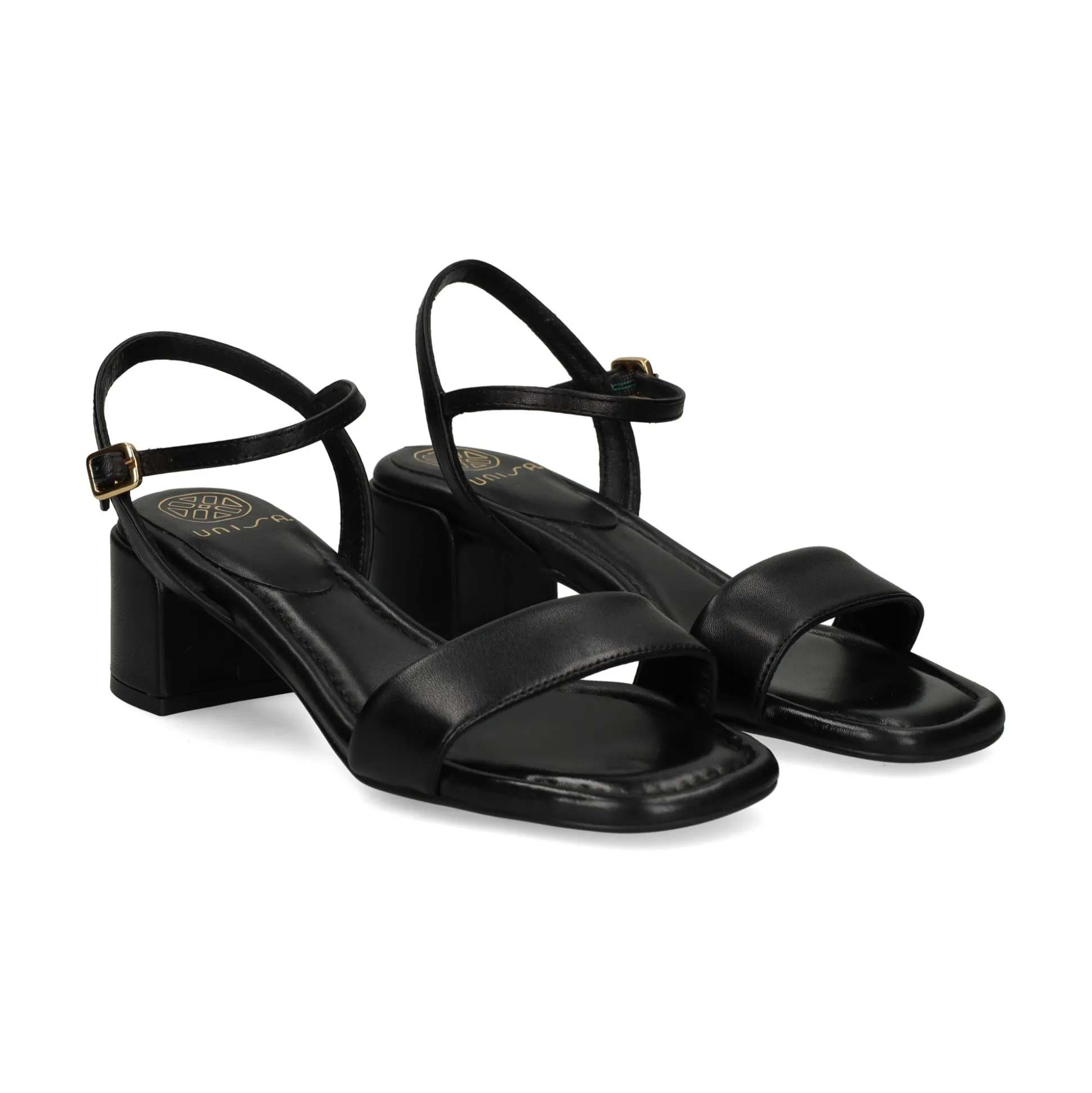 UNISA Sandalias con tacón de Mujer KIALA_NTO NEGRO