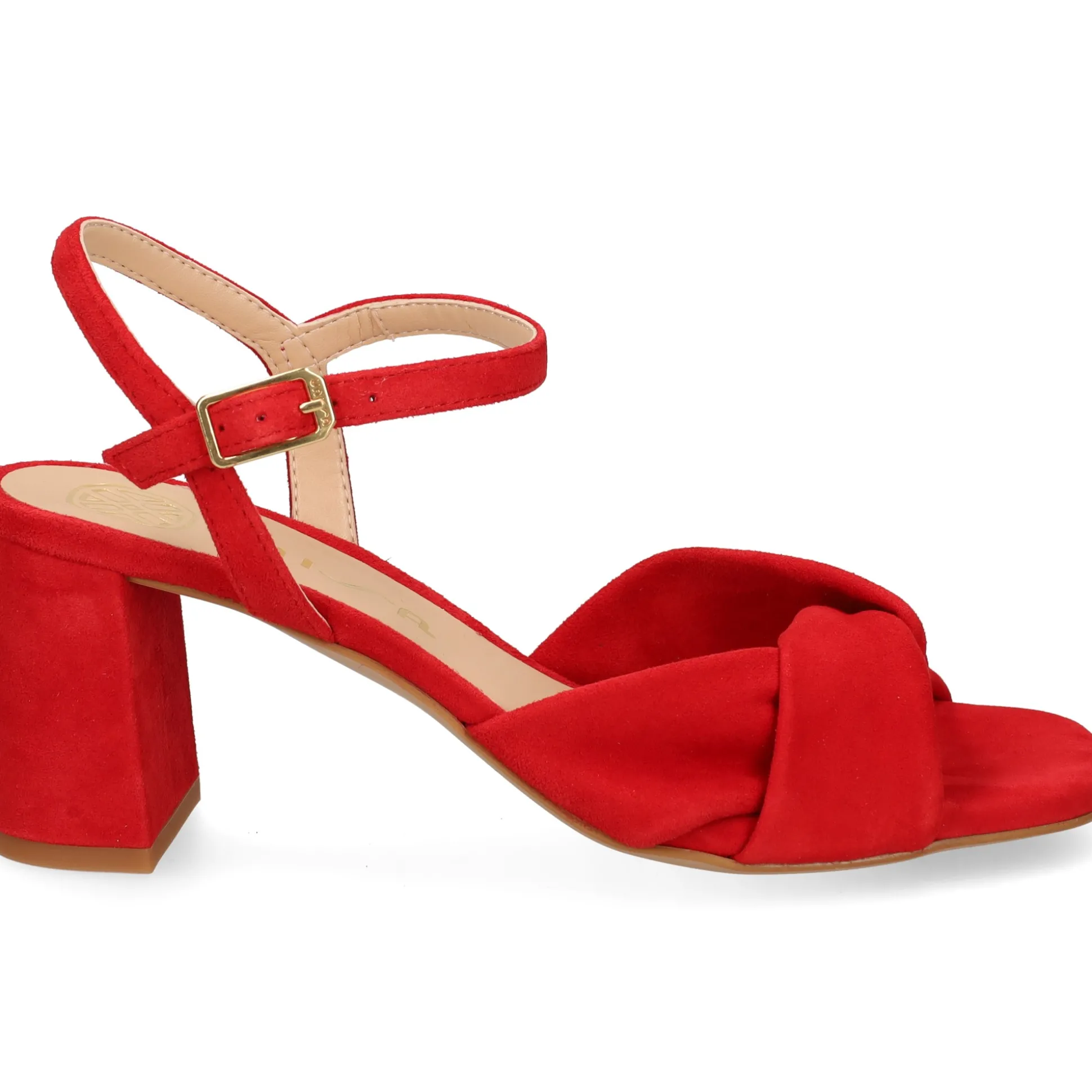 UNISA Sandalias con tacón de Mujer MEDWAY_26_KS CARMESI