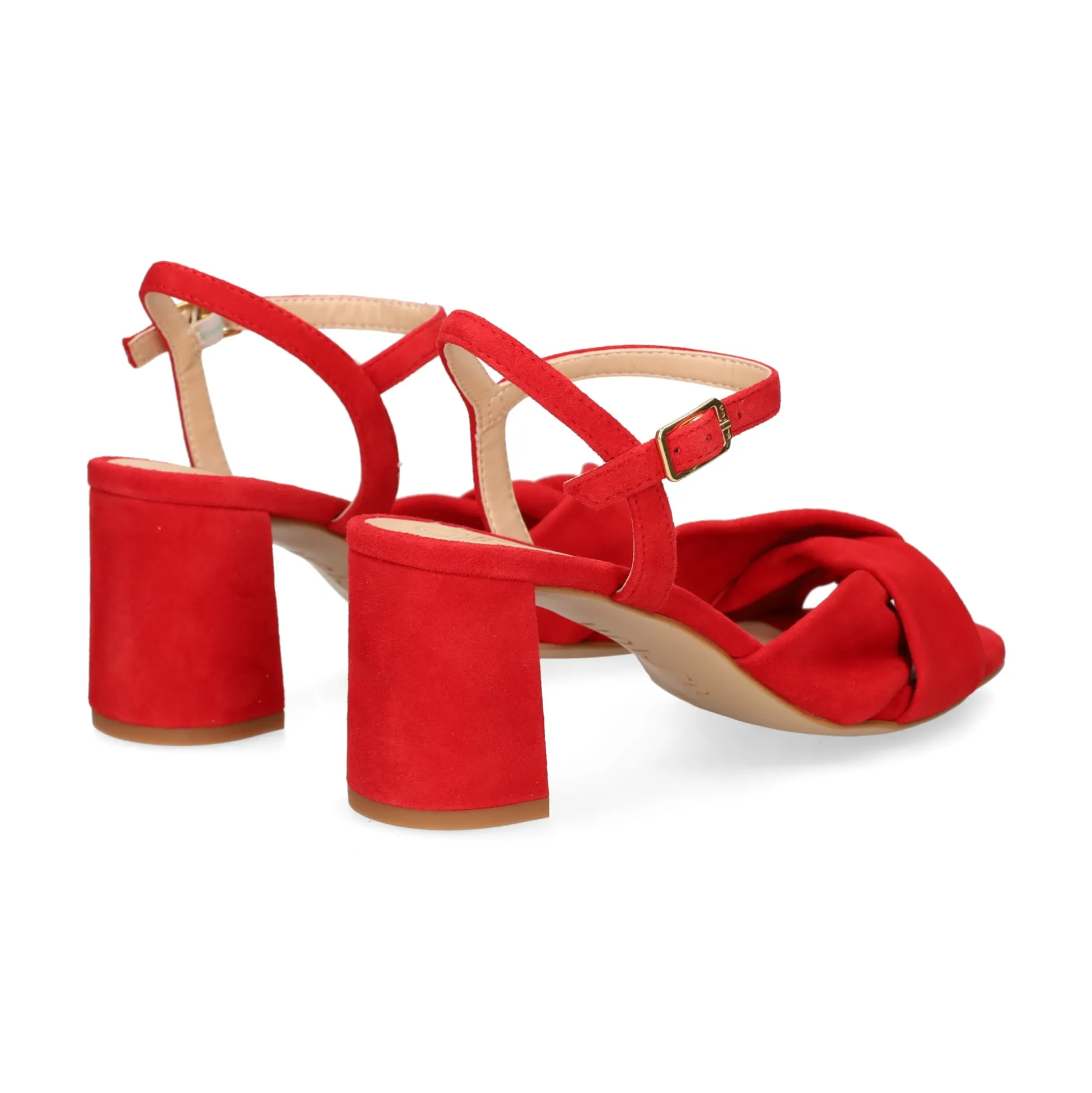 UNISA Sandalias con tacón de Mujer MEDWAY_26_KS CARMESI