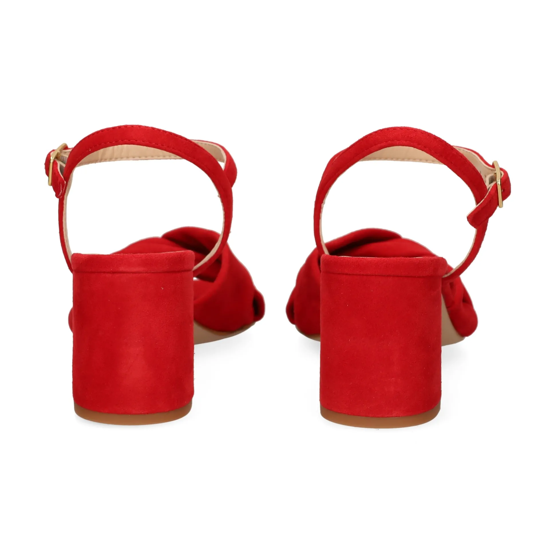 UNISA Sandalias con tacón de Mujer MEDWAY_26_KS CARMESI