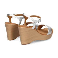 UNISA Sandalias cuña de Mujer RITA_23_LMT SILVER