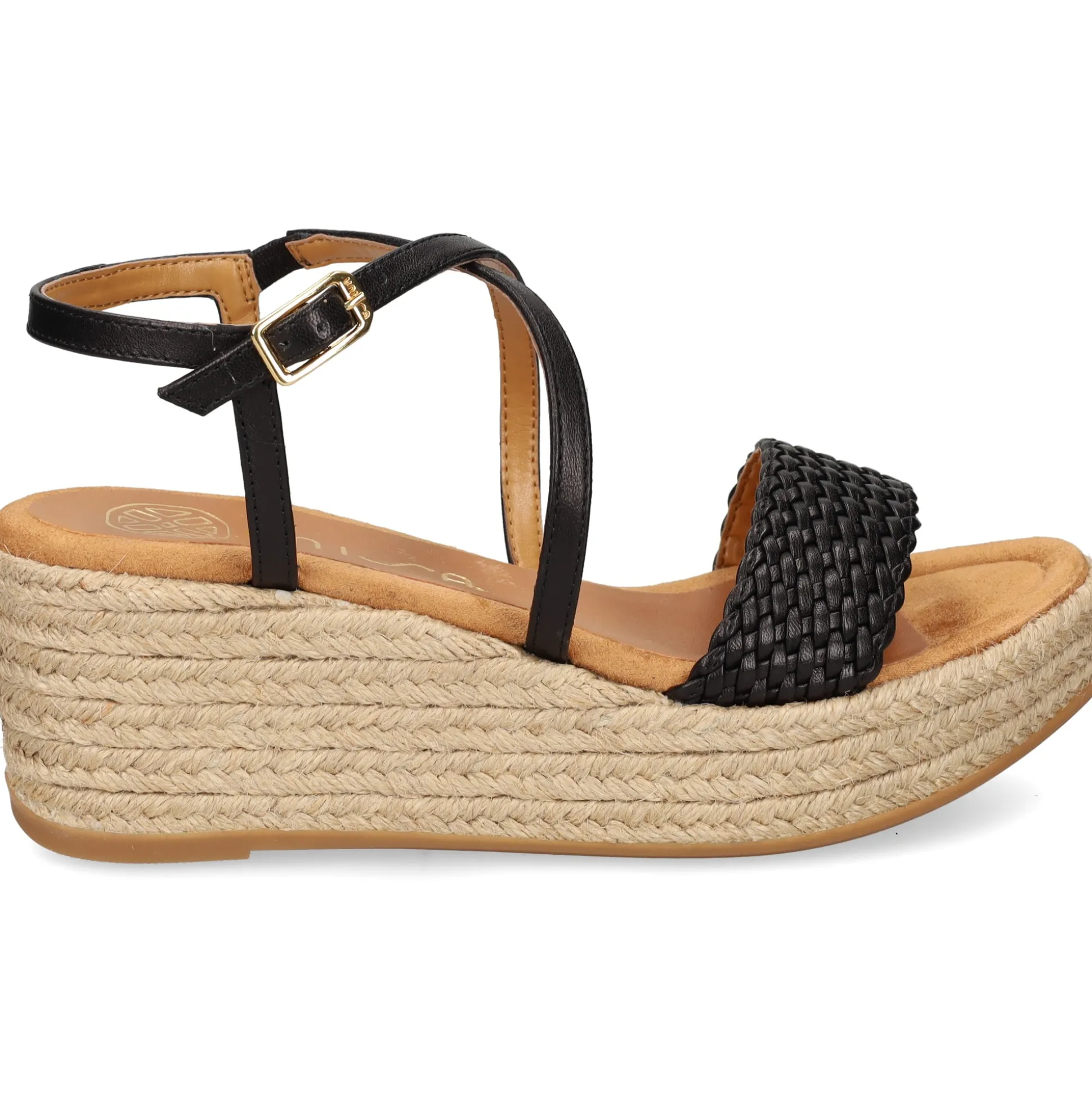 UNISA Sandalias cuña de Mujer KUSI_NS NEGRO