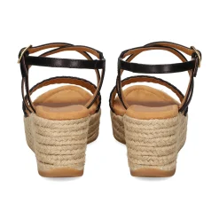 UNISA Sandalias cuña de Mujer KUSI_NS NEGRO