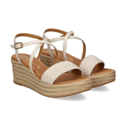 UNISA Sandalias cuña de Mujer KUSI_NS MARFIL