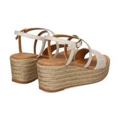 UNISA Sandalias cuña de Mujer KUSI_NS MARFIL