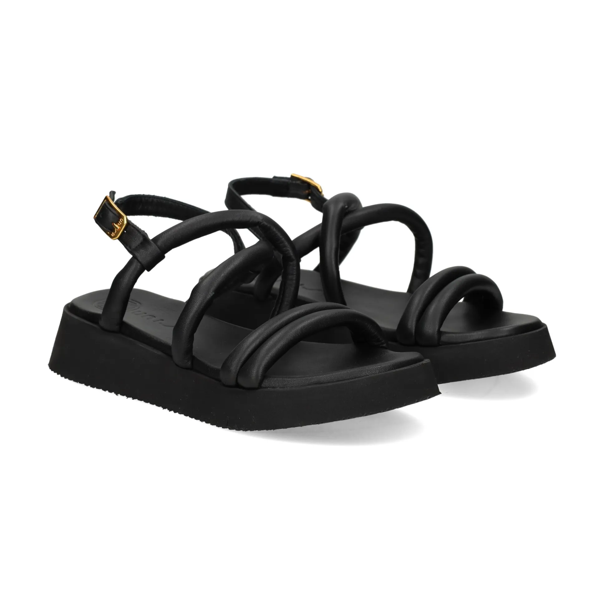 UNISA Sandalias planas de Mujer CEDRA_GRA NEGRO