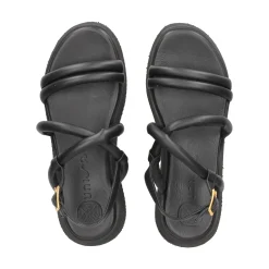 UNISA Sandalias planas de Mujer CEDRA_GRA NEGRO