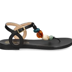 UNISA Sandalias planas de Mujer CUBANO_24_NS NEGRO