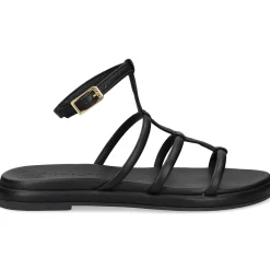 UNISA Sandalias planas de Mujer CLISA_GRA NEGRO