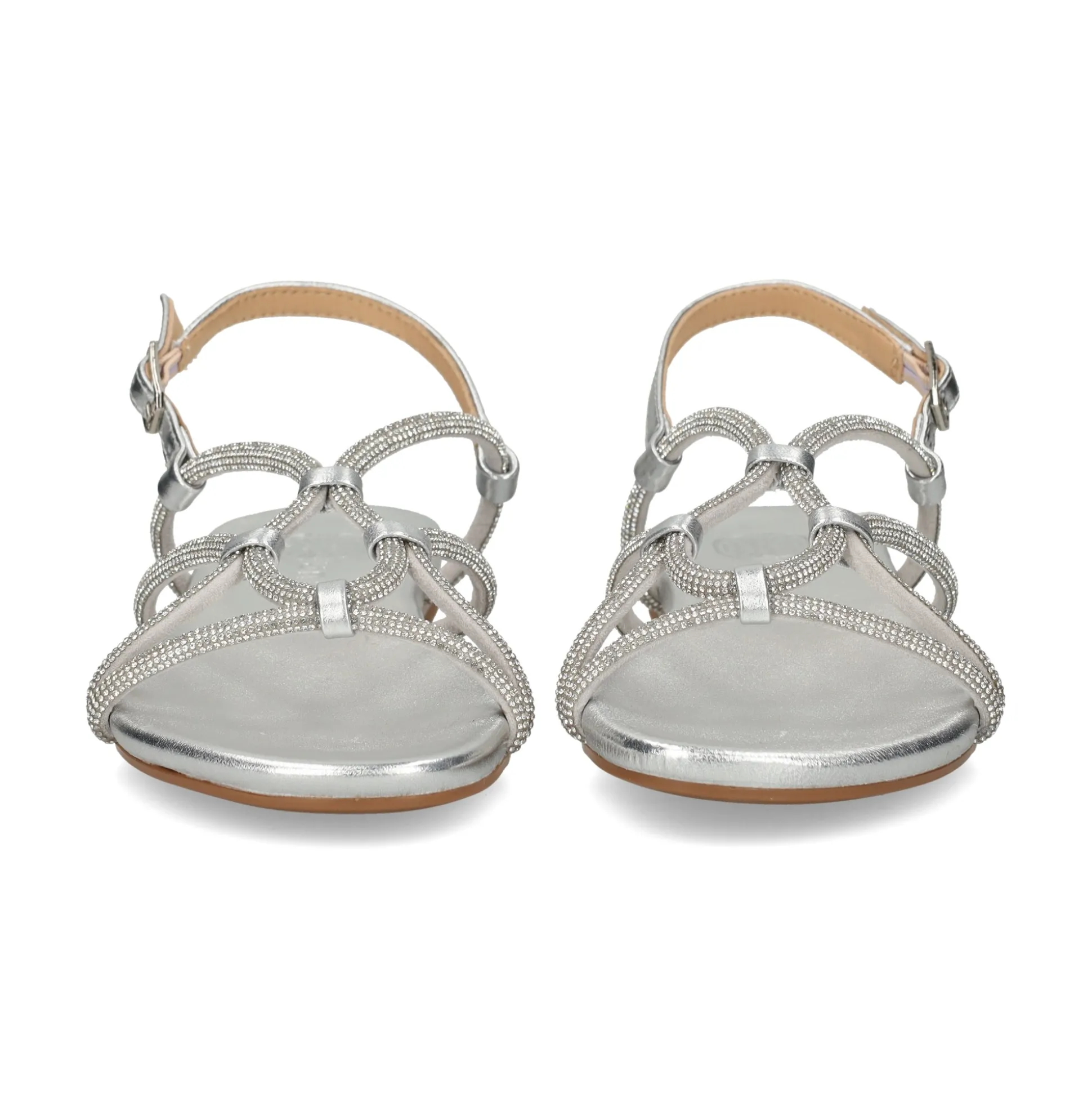 UNISA Sandalias planas de Mujer COOPER_LMT SILVER