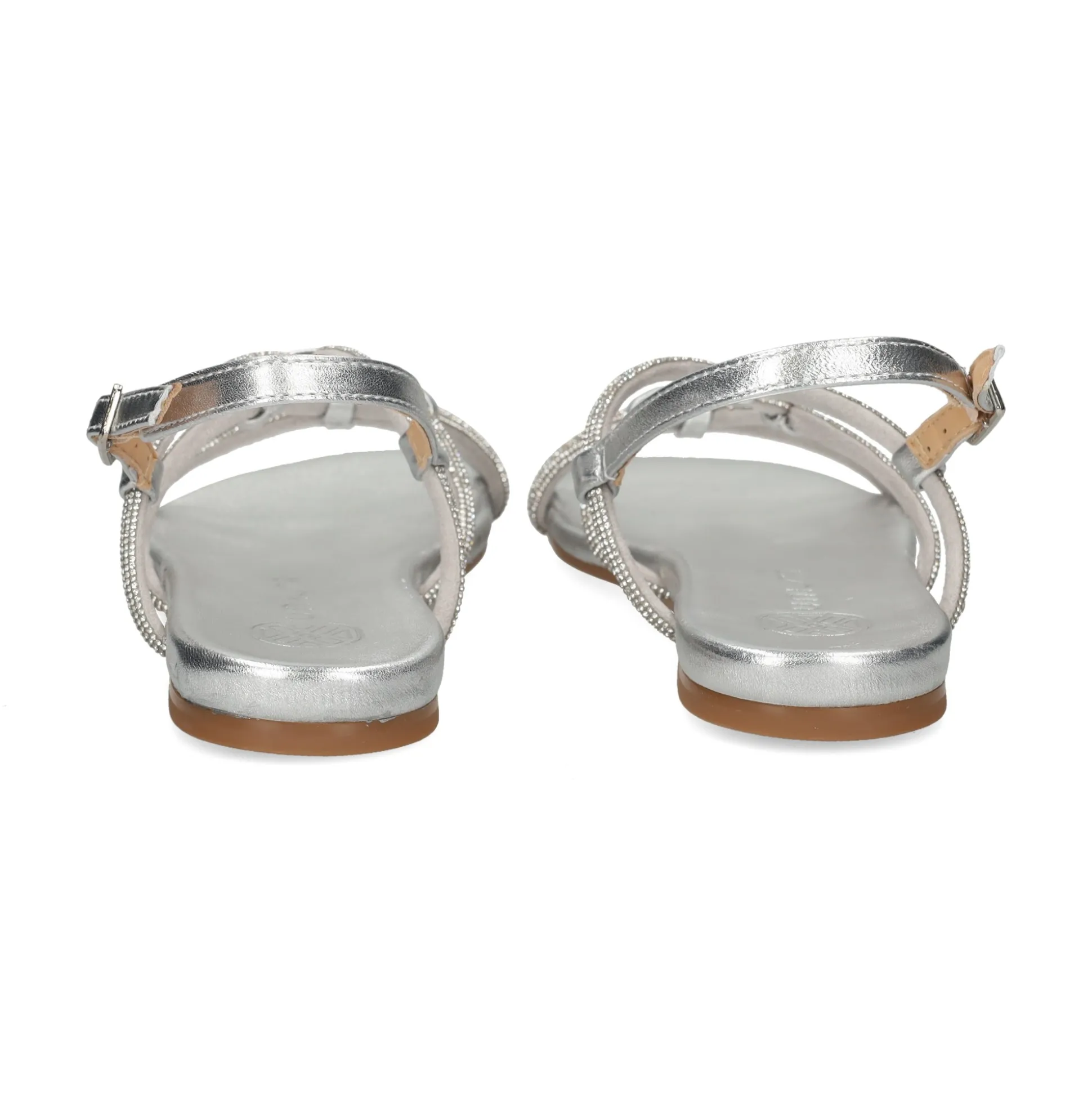 UNISA Sandalias planas de Mujer COOPER_LMT SILVER