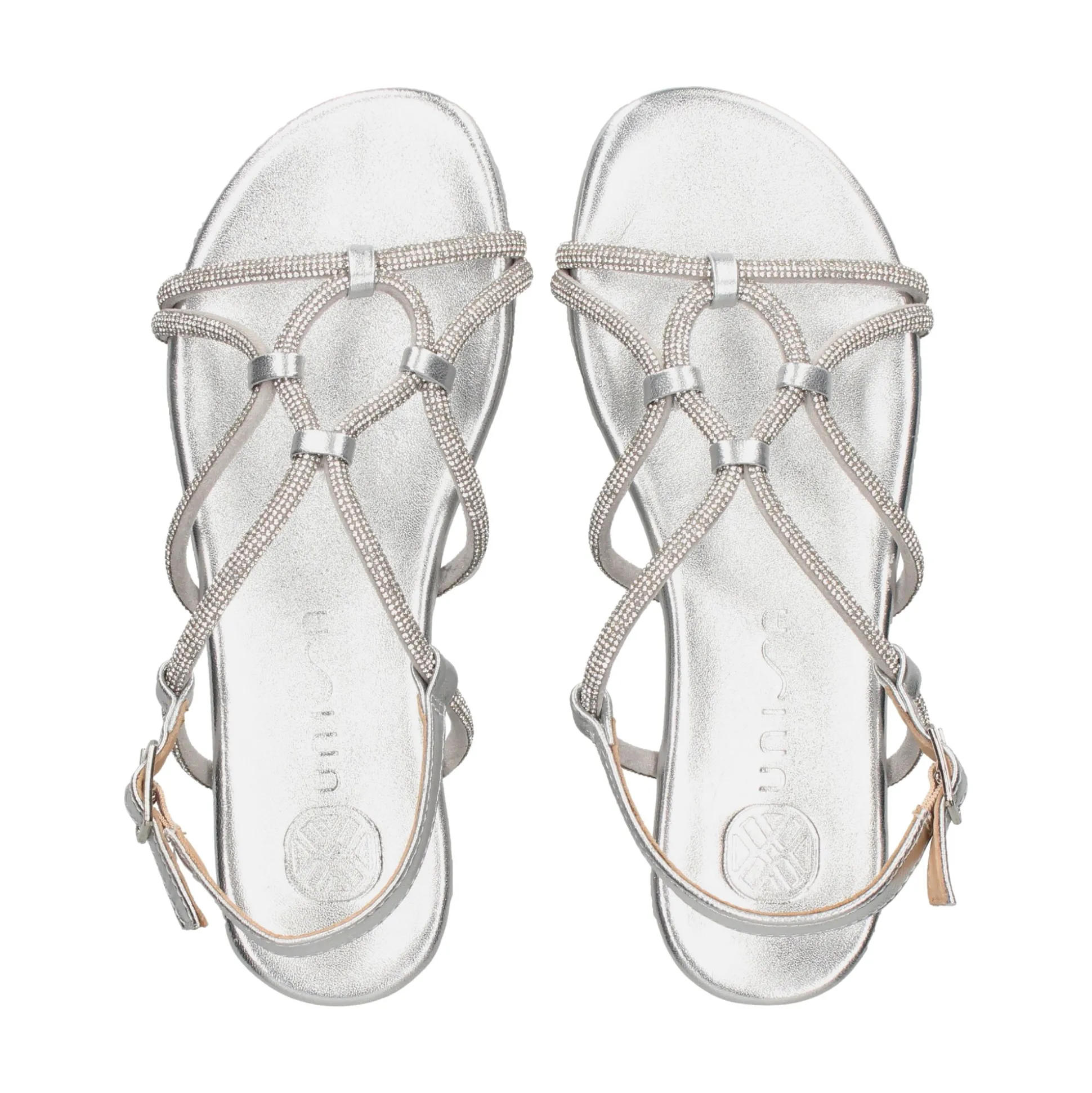 UNISA Sandalias planas de Mujer COOPER_LMT SILVER