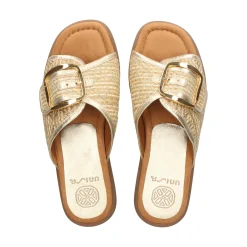 UNISA Sandalias planas de Mujer CRAY_YU ORO