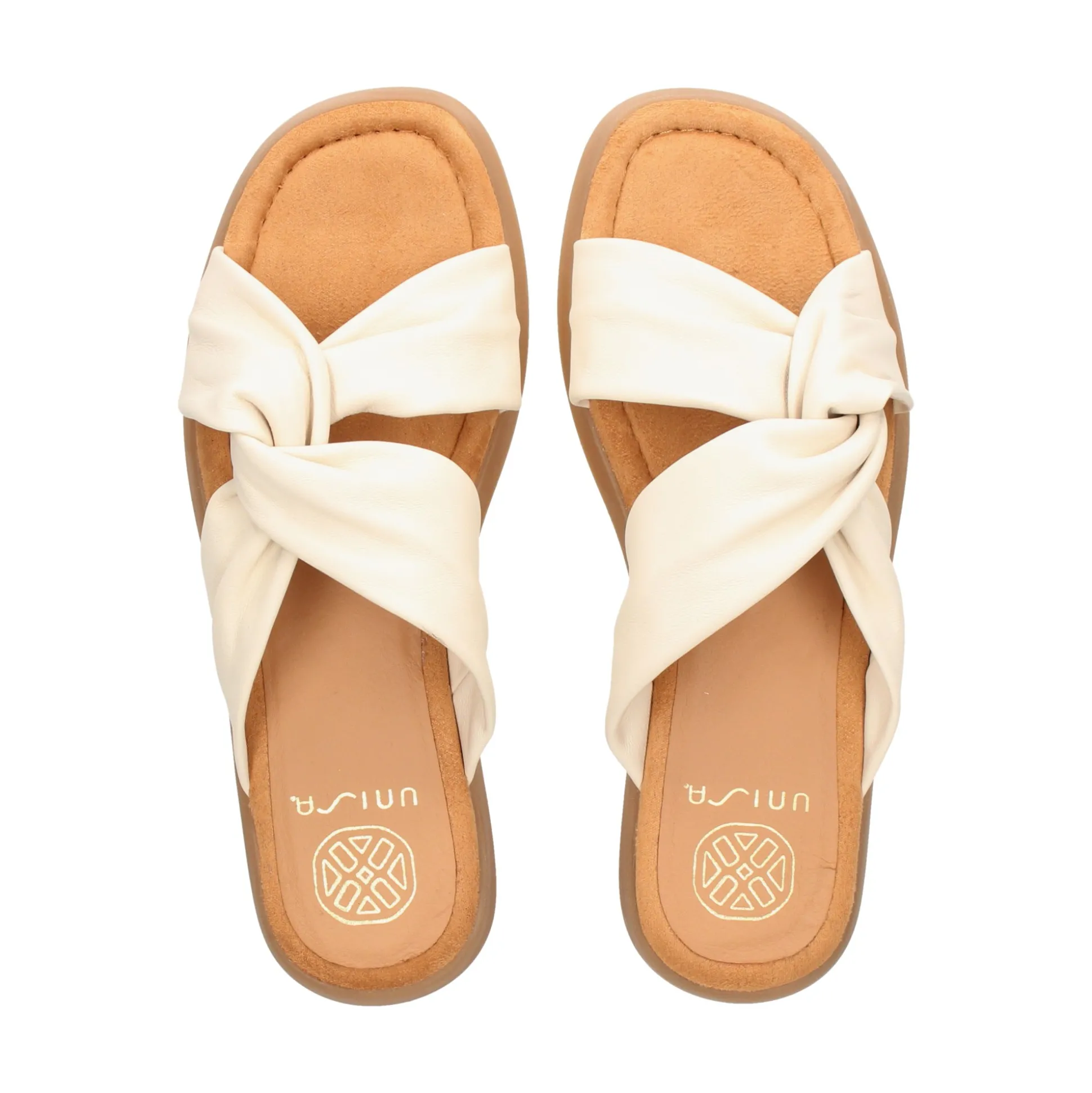 UNISA Sandalias planas de Mujer CAMBY_26_GRA MARFIL