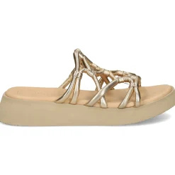 UNISA Sandalias planas de Mujer CORLIA_LMT PLATINO