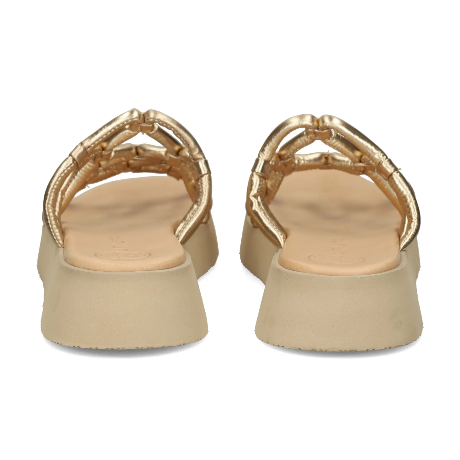 UNISA Sandalias planas de Mujer CORLIA_LMT PLATINO