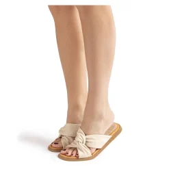 UNISA Sandalias planas de Mujer CAMBY_25_GRA MARFIL