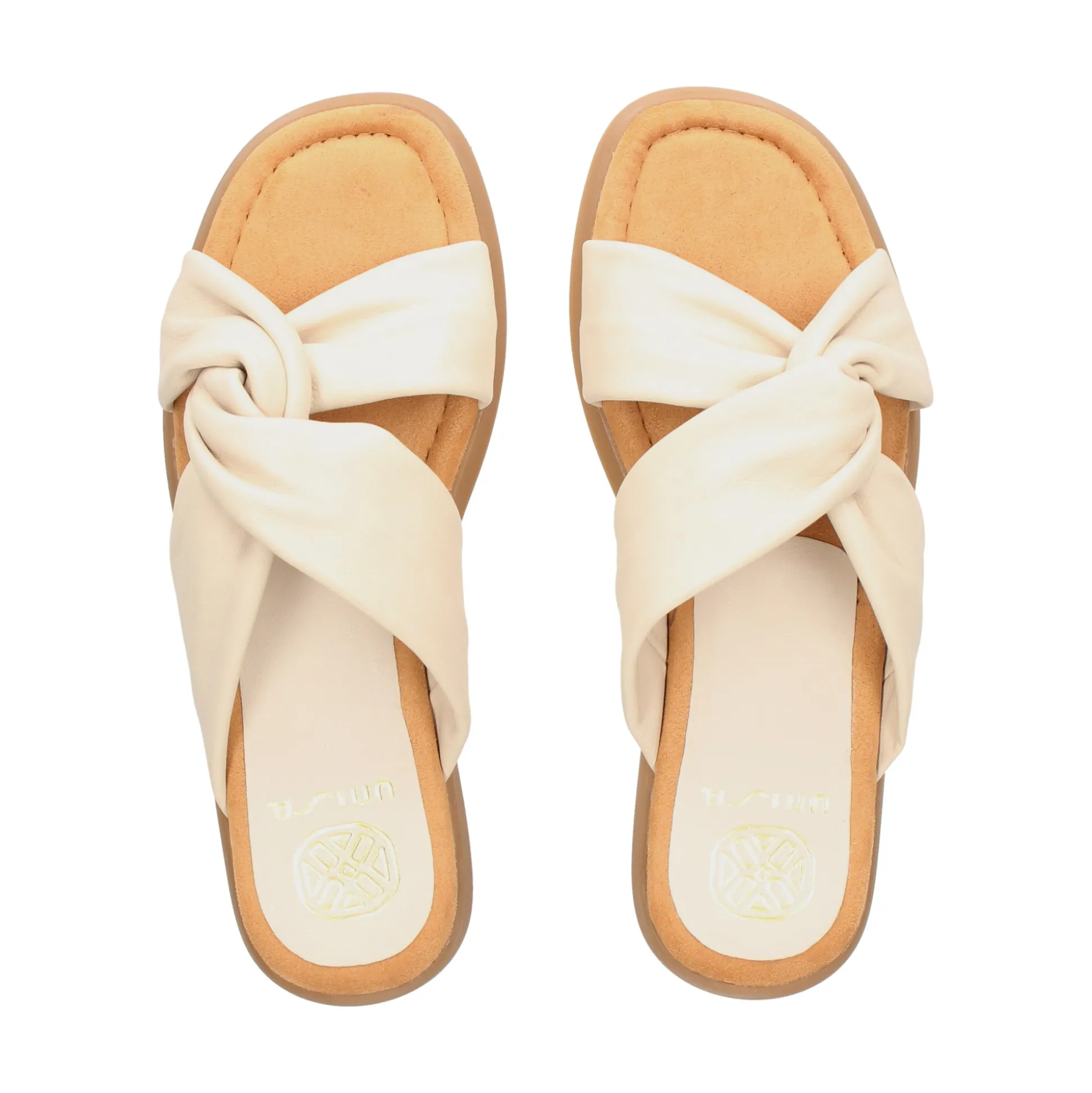 UNISA Sandalias planas de Mujer CAMBY_25_GRA MARFIL