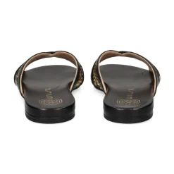 UNISA Sandalias planas de Mujer CHENEY_YU NEGRO