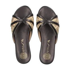 UNISA Sandalias planas de Mujer CHENEY_YU NEGRO