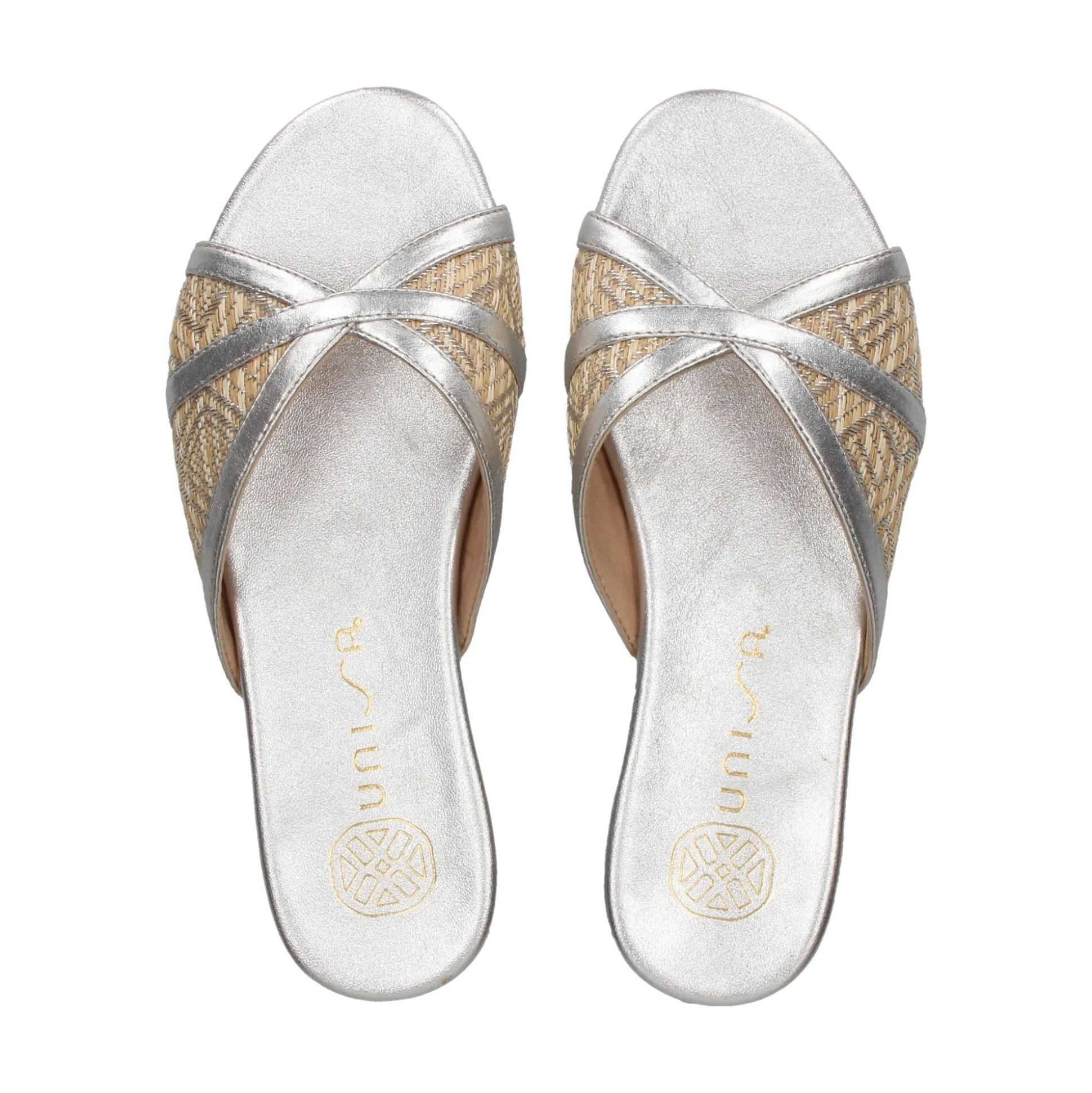 UNISA Sandalias planas de Mujer CHENEY_YU SILVER