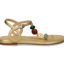 UNISA Sandalias planas de Mujer CUBANO_24_LMT GOLDEN