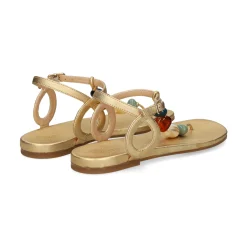 UNISA Sandalias planas de Mujer CUBANO_24_LMT GOLDEN