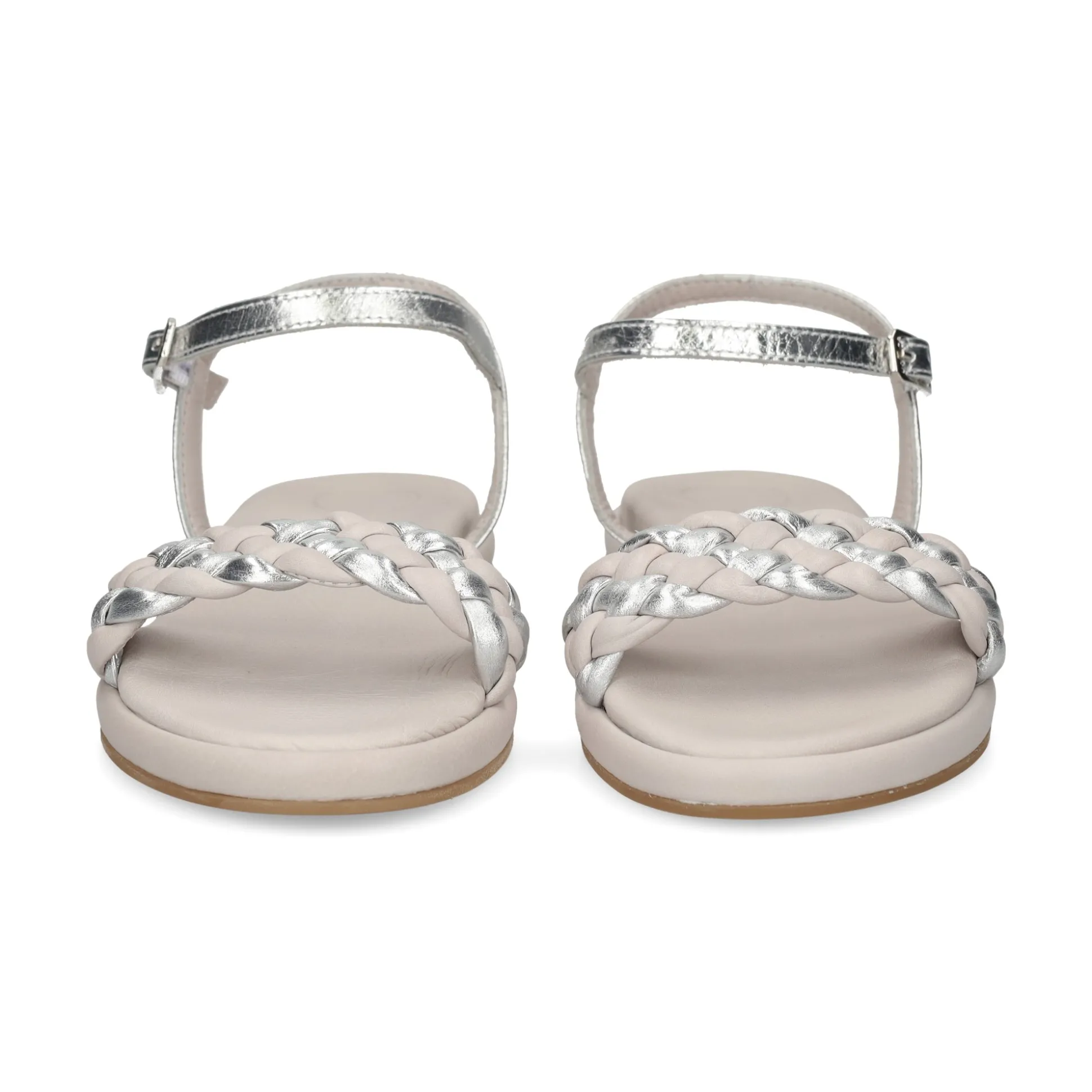 UNISA Sandalias planas de Mujer COSO_LMT SILVER