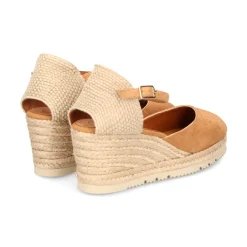 UNISA Zapatos cuña CACERES_23_KS CINNAMON