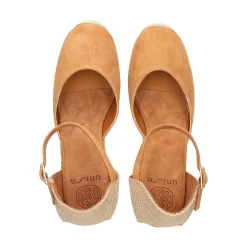 UNISA Zapatos cuña CACERES_23_KS CINNAMON