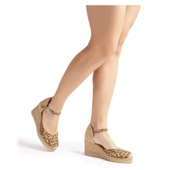 UNISA Zapatos cuña CACERES_25_LKD CINNAMON